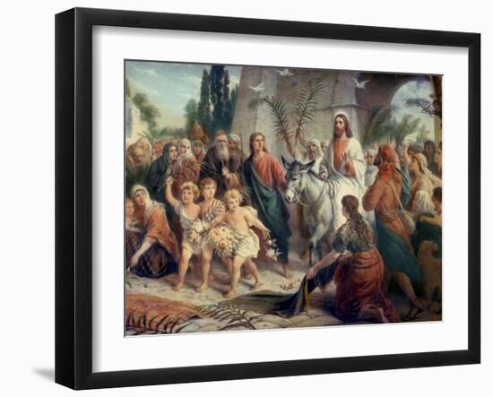 Christ's Entrance into Jerusalem-Bernhard Plockhorst-Framed Giclee Print