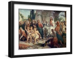 Christ's Entrance into Jerusalem-Bernhard Plockhorst-Framed Giclee Print