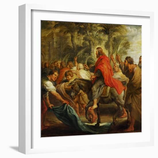 Christ's Entry into Jerusalem, 1632-Peter Paul Rubens-Framed Giclee Print