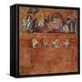 Christ's Entry into Jerusalem, Miniature from the Rossano Gospels-null-Framed Stretched Canvas