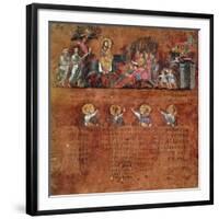 Christ's Entry into Jerusalem, Miniature from the Rossano Gospels-null-Framed Giclee Print