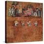 Christ's Entry into Jerusalem, Miniature from the Rossano Gospels-null-Stretched Canvas