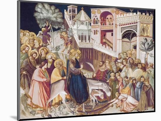 Christ's Entry into Jerusalem-Pietro Lorenzetti-Mounted Art Print