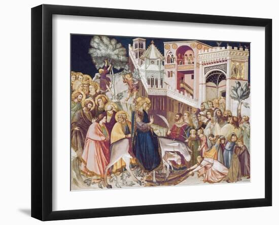 Christ's Entry into Jerusalem-Pietro Lorenzetti-Framed Art Print