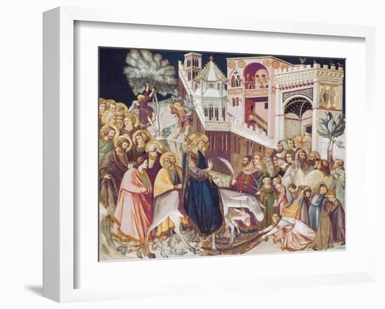 Christ's Entry into Jerusalem-Pietro Lorenzetti-Framed Art Print