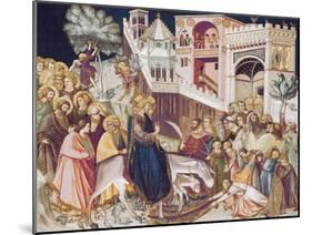 Christ's Entry into Jerusalem-Pietro Lorenzetti-Mounted Art Print
