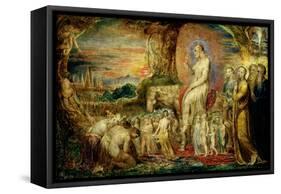 Christ's Entry into Jerusalem-William Blake-Framed Stretched Canvas
