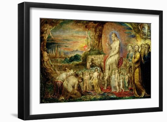 Christ's Entry into Jerusalem-William Blake-Framed Premium Giclee Print