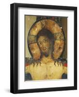 Christ's Face, Detail from Crucifix, 1187-Alberto Sotio-Framed Giclee Print