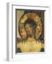 Christ's Face, Detail from Crucifix, 1187-Alberto Sotio-Framed Giclee Print