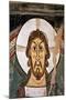Christ's Face. Detail from the mural on the apse of San Clemente de Tahull. Romanesque art-MASTER OF TAHULL-Mounted Poster
