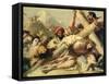 Christ's Fall on the Way to Calvary, 1772-Giandomenico Tiepolo-Framed Stretched Canvas