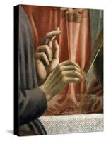 Christ's Hand Blessing, Judas' Hand Holding Bread, from the Last Supper, Fresco C.1444-50 (Detail)-Andrea Del Castagno-Stretched Canvas
