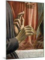 Christ's Hand Blessing, Judas' Hand Holding Bread, from the Last Supper, Fresco C.1444-50 (Detail)-Andrea Del Castagno-Mounted Giclee Print