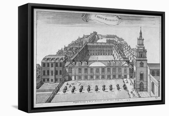 Christ's Hospital, City of London, 1755-Benjamin Cole-Framed Stretched Canvas