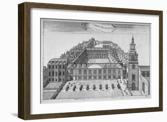 Christ's Hospital, City of London, 1755-Benjamin Cole-Framed Giclee Print