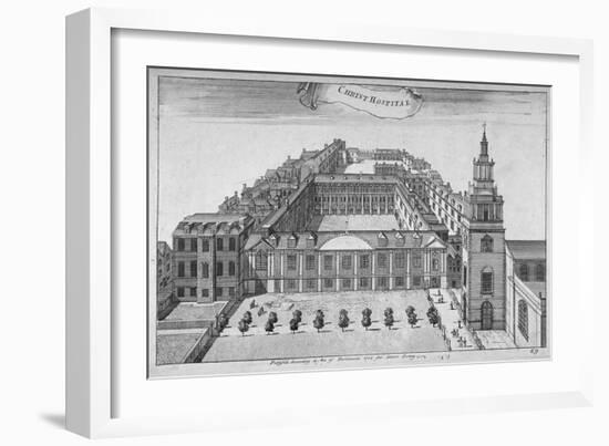 Christ's Hospital, City of London, 1755-Benjamin Cole-Framed Giclee Print