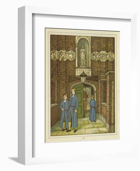 Christ's Hospital in Greyfriars-Thomas Crane-Framed Giclee Print