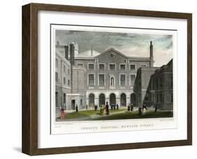 Christ's Hospital School, Newgate Street, City of London, 1831-W Wallis-Framed Giclee Print