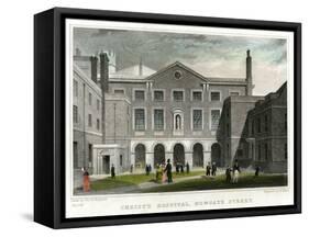 Christ's Hospital School, Newgate Street, City of London, 1831-W Wallis-Framed Stretched Canvas