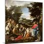 Christ Served by Angels, C.1650-1700-null-Mounted Giclee Print