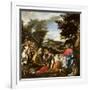 Christ Served by Angels, C.1695-Sebastiano Ricci-Framed Giclee Print