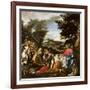 Christ Served by Angels, C.1695-Sebastiano Ricci-Framed Giclee Print