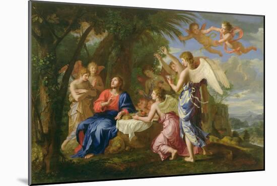 Christ Served by the Angels, c.1650-Jacques Stella-Mounted Giclee Print