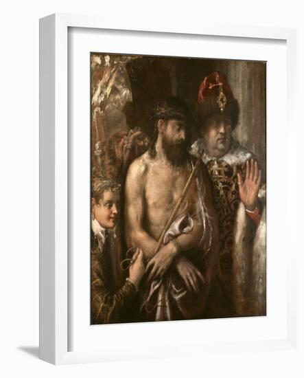 Christ Shown to the People (Ecce Homo) C.1570-76-Titian (Tiziano Vecelli)-Framed Giclee Print