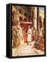 Christ Speaking with the Doctors in the Temple in Jerusalem-William Brassey Hole-Framed Stretched Canvas