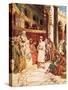 Christ Speaking with the Doctors in the Temple in Jerusalem-William Brassey Hole-Stretched Canvas