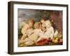 Christ, St. John, an Angel and a Little Girl-Rubens and Snyders-Framed Giclee Print