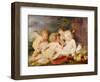 Christ, St. John, an Angel and a Little Girl-Rubens and Snyders-Framed Giclee Print