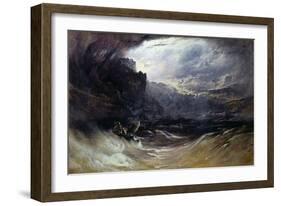 Christ Stilleth the Tempest, 1852-John Martin-Framed Giclee Print