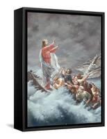 Christ Stilling the Tempest-Christian W. E. Dietrich-Framed Stretched Canvas