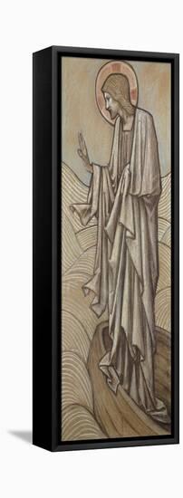 Christ Stilling the Waves: a Design for Stained Glass at Brighouse, Yorkshire, 1896-Edward Burne-Jones-Framed Stretched Canvas