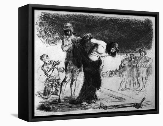 Christ Stripped of His Clothing, 1925-Jean Louis Forain-Framed Stretched Canvas