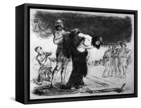 Christ Stripped of His Clothing, 1925-Jean Louis Forain-Framed Stretched Canvas
