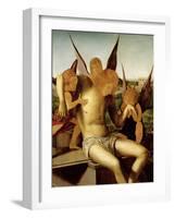 Christ Supported by Three Angels-Antonello da Messina-Framed Giclee Print