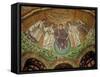 Christ Surrounded by Two Angels, St. Vitalis and Bishop Ecclesius, from the Apse-null-Framed Stretched Canvas