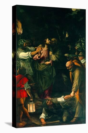 Christ Taken Prisoner-Duccio di Buoninsegna-Stretched Canvas