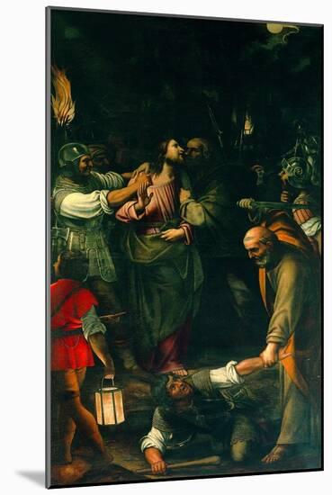 Christ Taken Prisoner-Duccio di Buoninsegna-Mounted Giclee Print