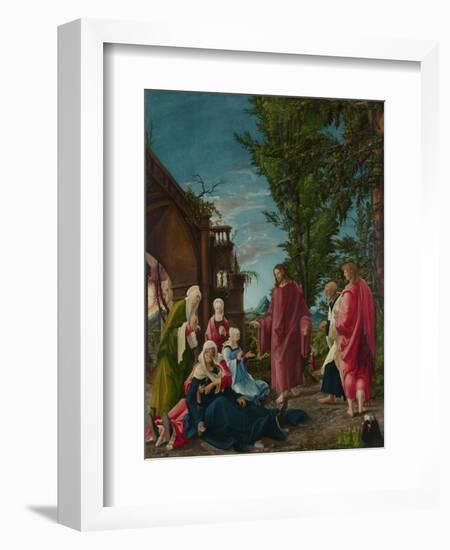 Christ Taking Leave of His Mother, C. 1520-Albrecht Altdorfer-Framed Giclee Print