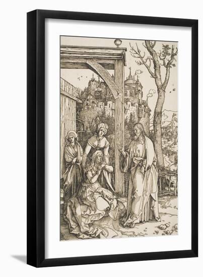 Christ Taking Leave of His Mother, from the Series "The Life of the Virgin", C.1504-05-Albrecht Dürer-Framed Giclee Print