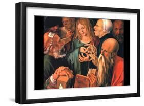 Christ Teaches the Learned Men-Albrecht Dürer-Framed Art Print