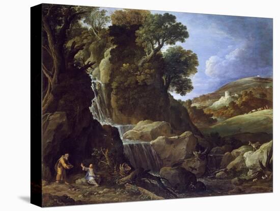 Christ Tempted in the Wilderness, 1626 (Oil on Canvas)-Paul Brill Or Bril-Stretched Canvas