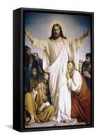 Christ the Consoler-Carl Bloch-Framed Stretched Canvas