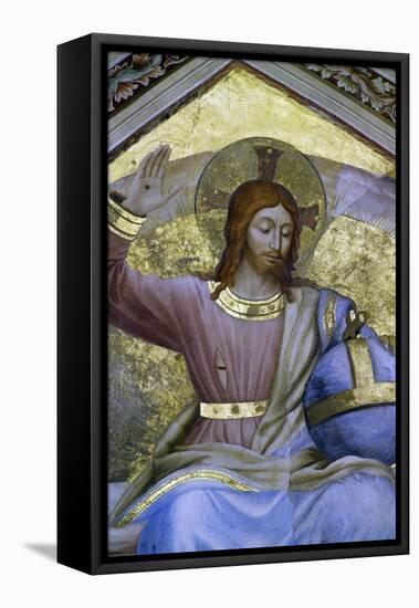 Christ the Judge Amongst Angels, Detail with Christ, 1447-Fra Angelico-Framed Stretched Canvas