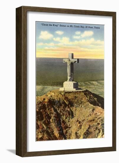 Christ the King Statue, El Paso, Texas-null-Framed Art Print