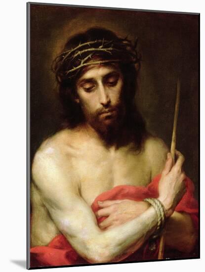 Christ the Man of Sorrows-Bartolome Esteban Murillo-Mounted Giclee Print